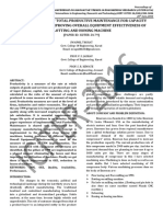 Implementation of Total Productive Maintenance For Capacity Enhancement by Improving Overall Equipment Effectiveness of Slotting and Honing Machine