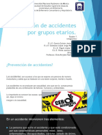 Prevención de accidentes por grupos etarios