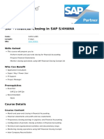 Financial Closing in Sap S4hana