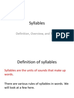 Syllables