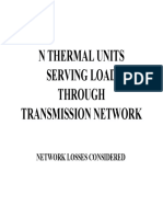 Thermal Units Transmission Network Losses Economic Dispatch