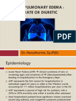 Acute Pulmonary Edema - Nitrate or Diuretic Dr. Heny Martini, SPJP (K) PDF