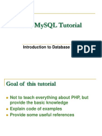 Php/Mysql Tutorial: Introduction To Database