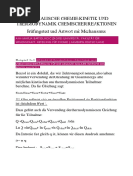 Physikalische Organische Chemie-Kinetik Und Thermodynamik Chemischer Reaktionen