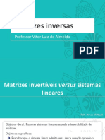 Matrizes Inversas - Tópico I