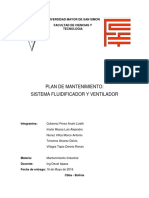 Plan de Mantenimiento de Sistema Fluidificador y Ventilador PDF