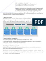 Logistics vs SCM: Key differences and components