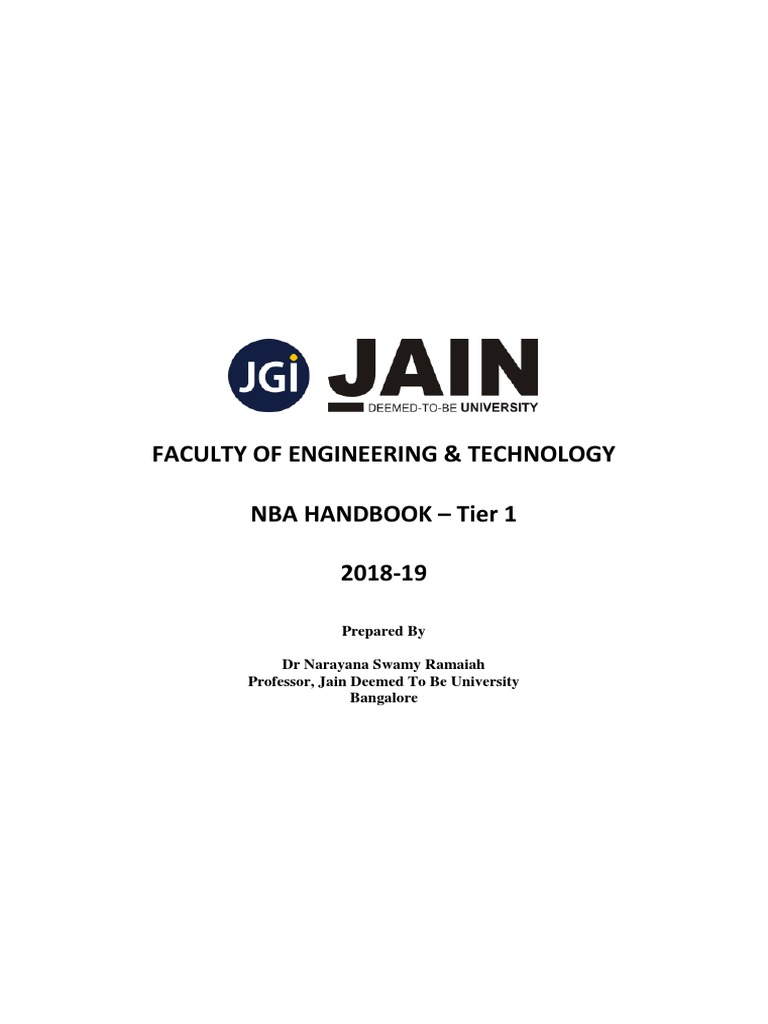 NBA Tier 1 Accreditation Guidelines 2024 | PDF | Engineering | Design