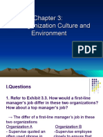 Organization Culture and Environment Chapter Analysis