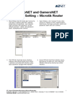 Biznet MetroNET and GamersNET - Connection Setting - Microtik Router PDF