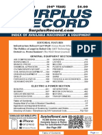 OCTOBER 2018 Surplus Record Machinery & Equipment Directory