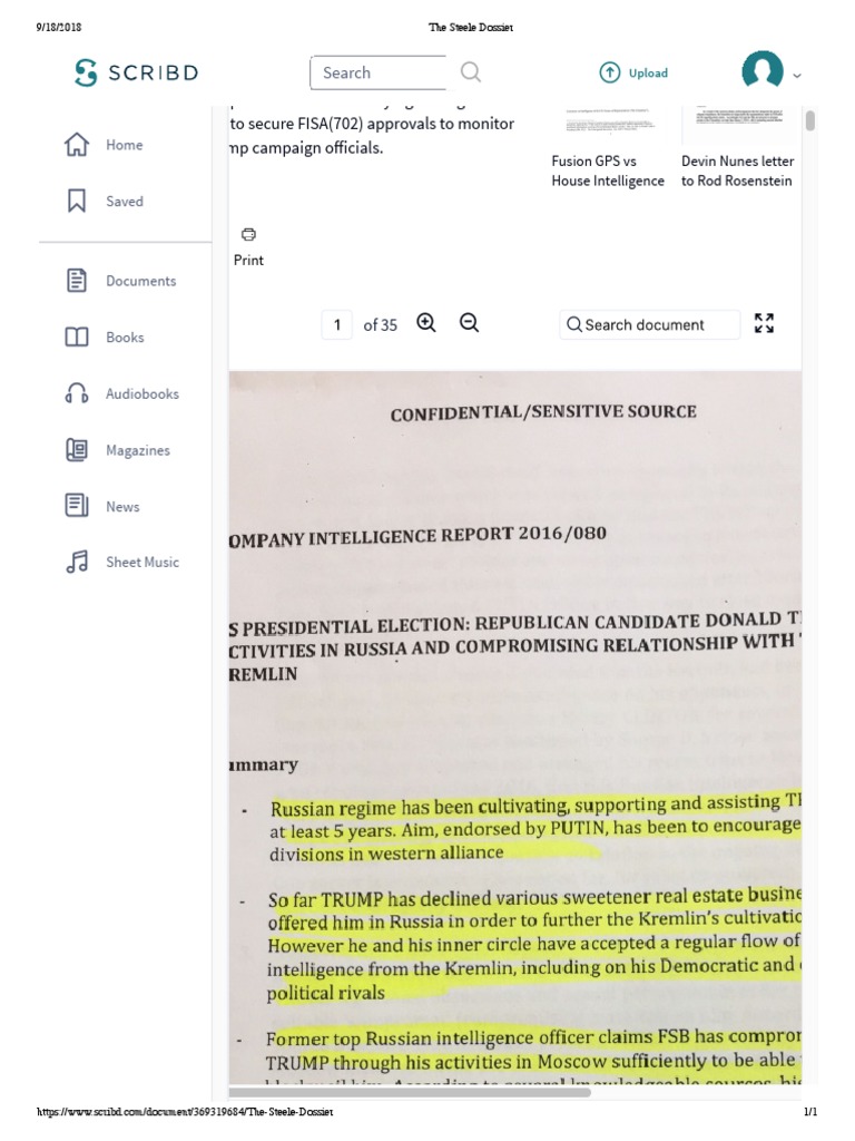 steele dossier pdf download
