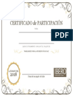 Certificado de participación