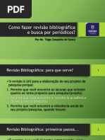 Como Fazer Revisão Bibliográfica e Busca Por Periódicos