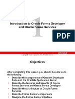 Introduction To Oracle Forms Developer and Oracle Forms Services