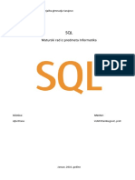 SQL Maturski Rad