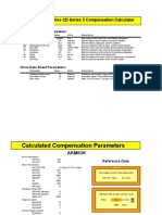 AKM Motor Series CD Series 5 Compensation Calculator: Motor Data Sheet Parameters