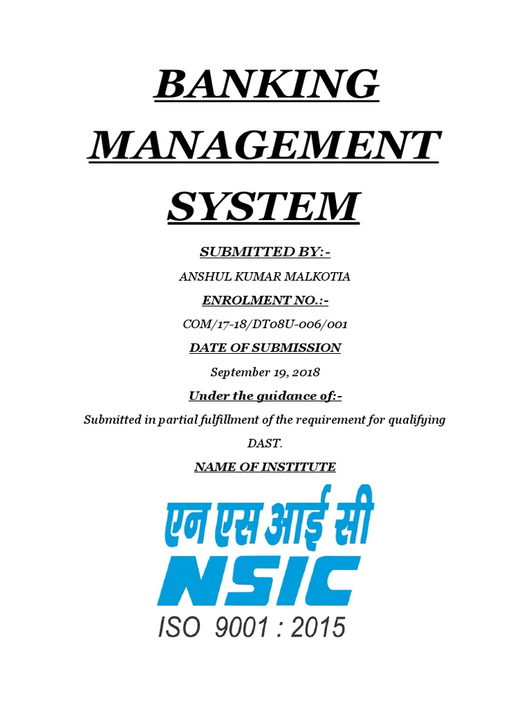 Bank Management System Project in C++ | PDF | Computer Hardware ...