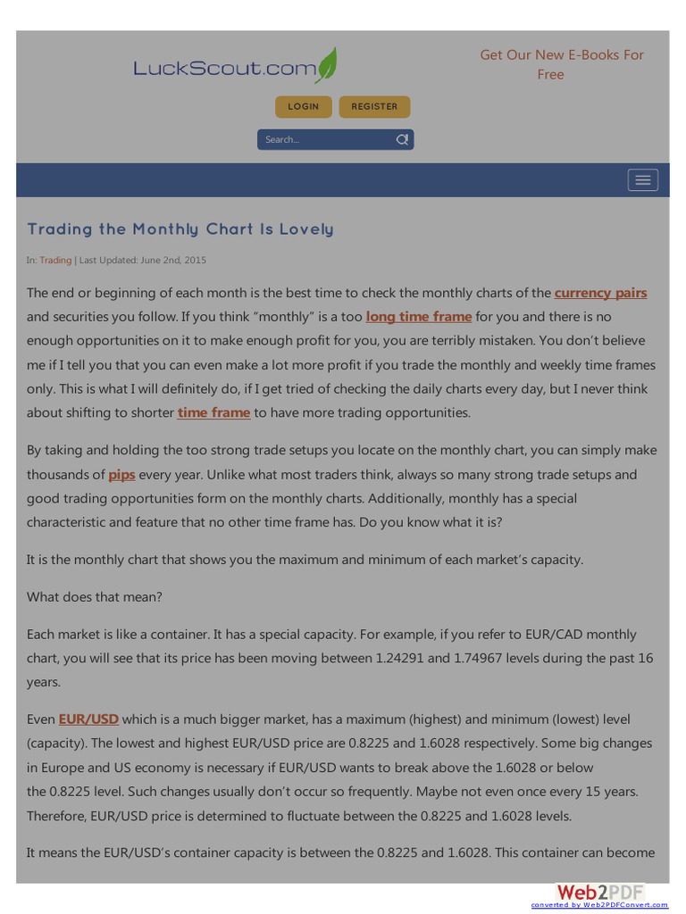 Trading The Monthly Signals | PDF | Financial Markets | Foreign ...