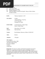Confidential Democracy Alliance Memo Sent to Pelosi Mentioning Now Dem Candidate Scott Wallace 