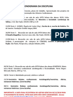 Cronograma Da Disciplina PDF