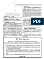 Ley de Creacion Del Distrito de Andaymarca en La Provincia D Ley N 30280 1173019 5 PDF