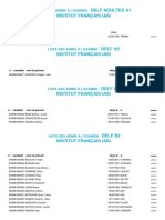 Liste Des Admis Delf Adultes Juin Ifi