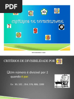Critérios de Divisibilidade