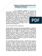 3.- La Mejora Del Estado, El Coste de La Burocracia y El de Mantener Funcionarios