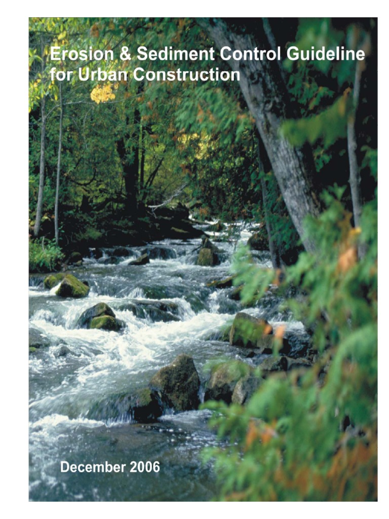 Erosion and Sediment Control Guidelines, 2006 | PDF | Surface Runoff ...