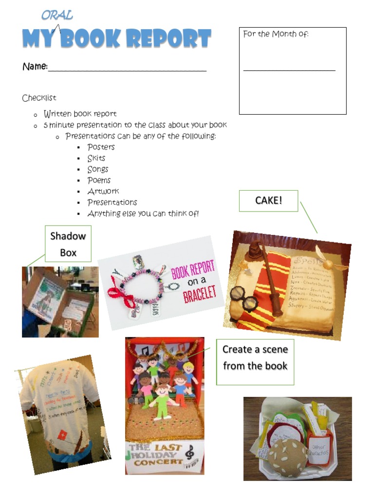 Oral Book Report Guidelines | PDF | Books