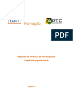 EABCT Requisitos de Formacao de Psicoterapeutas TCC 30-01-2016