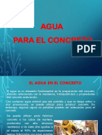 Clase 03 Agua para Concreto