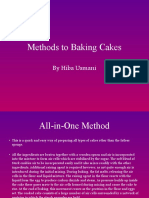Methods To Baking Cakes