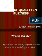 Role of Quality Management by Maria