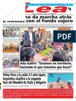 Periódico Lea Miércoles 19 de Septiembre Del 2018