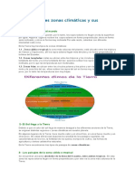 Las Diferentes Zonas Climáticas y Sus Paisajes