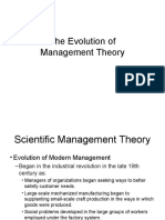 The Evolution of Management Theory11