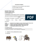 Classificação de animais vertebrados e invertebrados