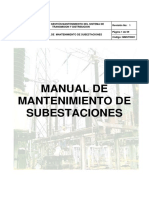 Manual de Mantenimiento de Subestaciones PDF