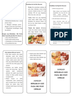 Leaflet Gizi Ibu Menyusui Baru