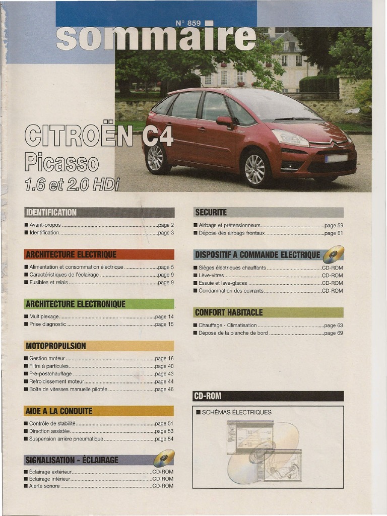Télécharger Revue Technique Citroën C4 Picasso Pdf Gratuit Revue Et Etude Eletronique C4 1,6 HDI | PDF | Injection (moteur) | Allumage