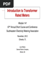 Intro To Transformer Rated Meters