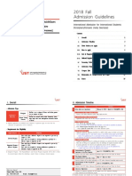 Korea - International Admission Guidelines For 2018 Fall Semester PDF