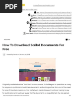 How to Download Scribd Documents for Free