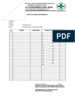 Daftar Hadir Pertemuan