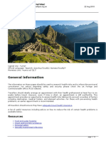 Peru travel health guide