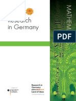 Research in Germany Mathematics Brochure 2015