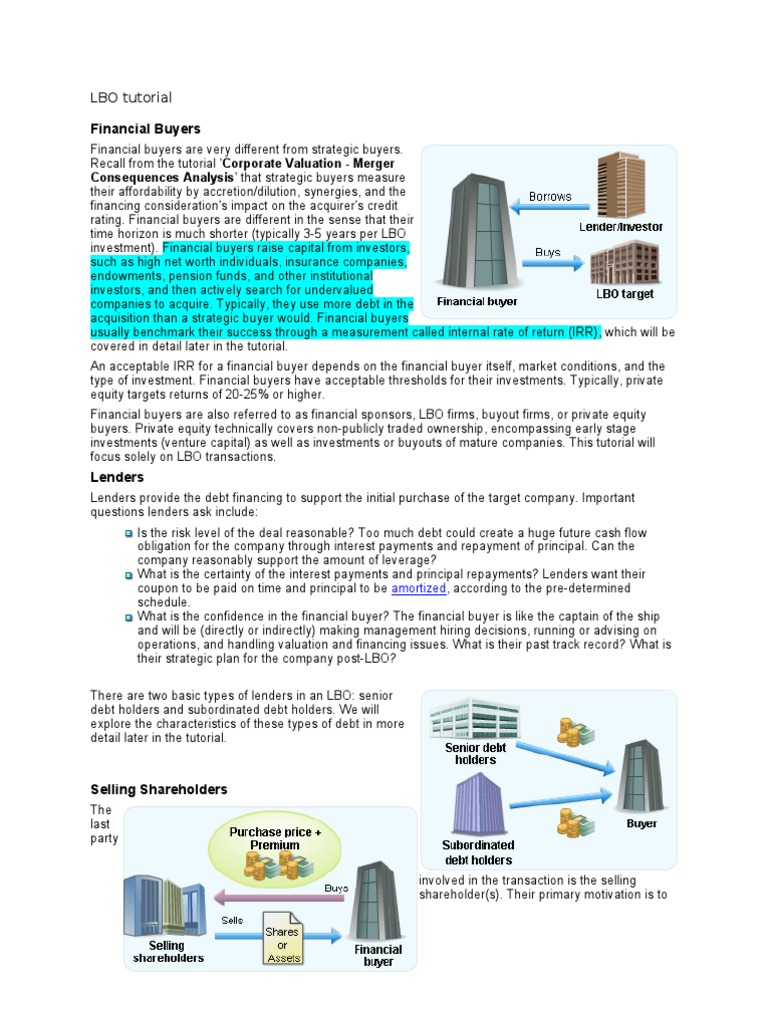 LBO Tutorial: Key Concepts and Strategies | PDF