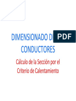 Dimensionado de Los Conductores - Calculo de La Seccion